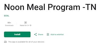 A new version of Noon Meal monitoring app is available in  Google play store