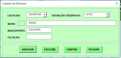 Planilha excel para tesouraria de igreja grátis