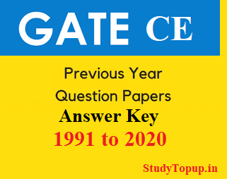 Complete GATE Civil Previous Question Papers with Answers Key : 1991 - 2020