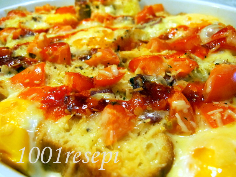Koleksi 1001 Resepi: simple bread and eggs quiche