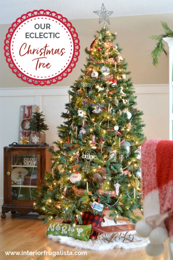 Our Eclectic Christmas Tree where every ornament has a story!