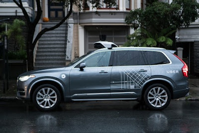 Uber self driving Volvo XC90