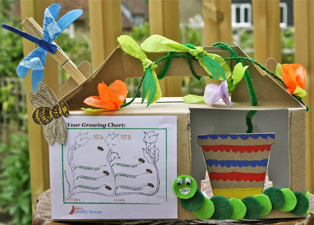 green kids craft box nature