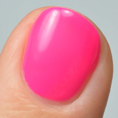 matte neon fuchia nail polish swatch