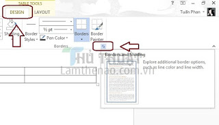 How to draw a diagonal line in table in ms word 2013-2016 way 002