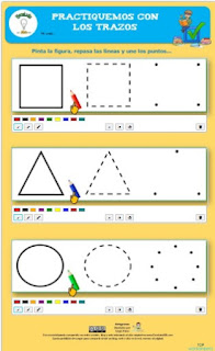 Trazos para infantil.