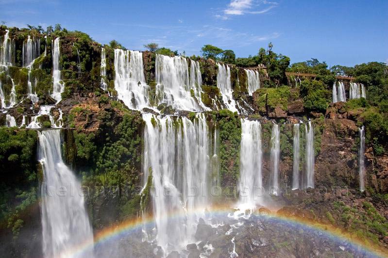 Pemandangan Indah Gambar Air  Terjun Iguazu