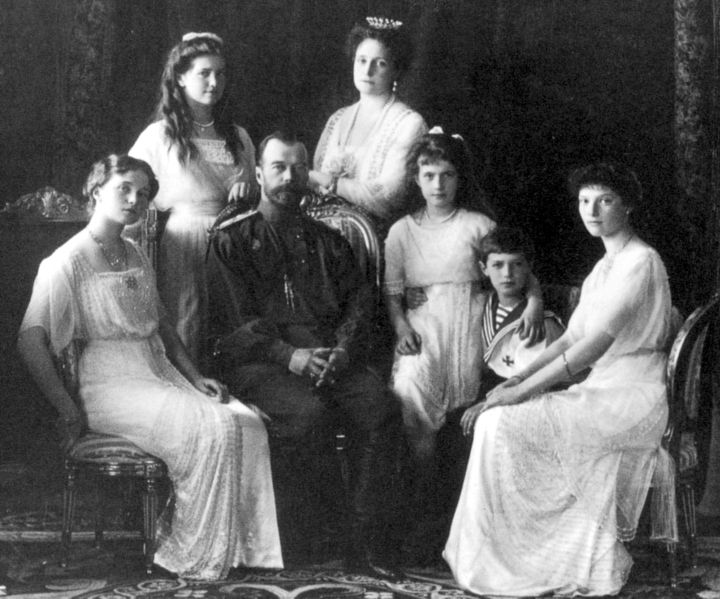 czar nicholas ii. (Front) Olga, Nicholas II