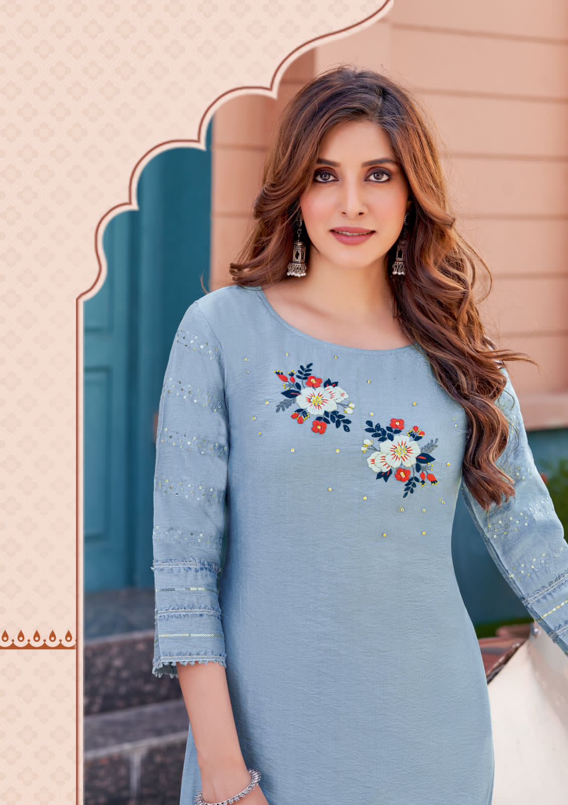 Buy online Printed Kurta Palazzo Set from ethnic wear for Women by Vaamsi  for ₹1279 at 49% off | 2024 Limeroad.com
