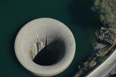 massive hole in the water