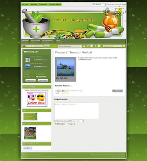 product page template toko herbal mantab