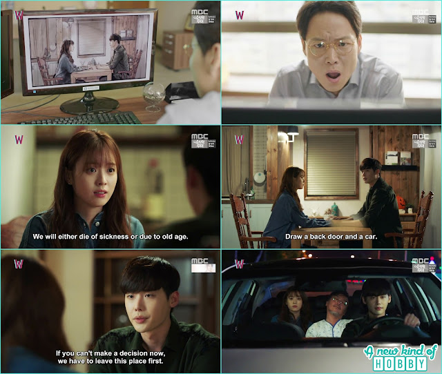  Professor saw w last episode , yeon jo ask kang chul they are not breaking up and live a life together - W - Episode 16 Finale - Review