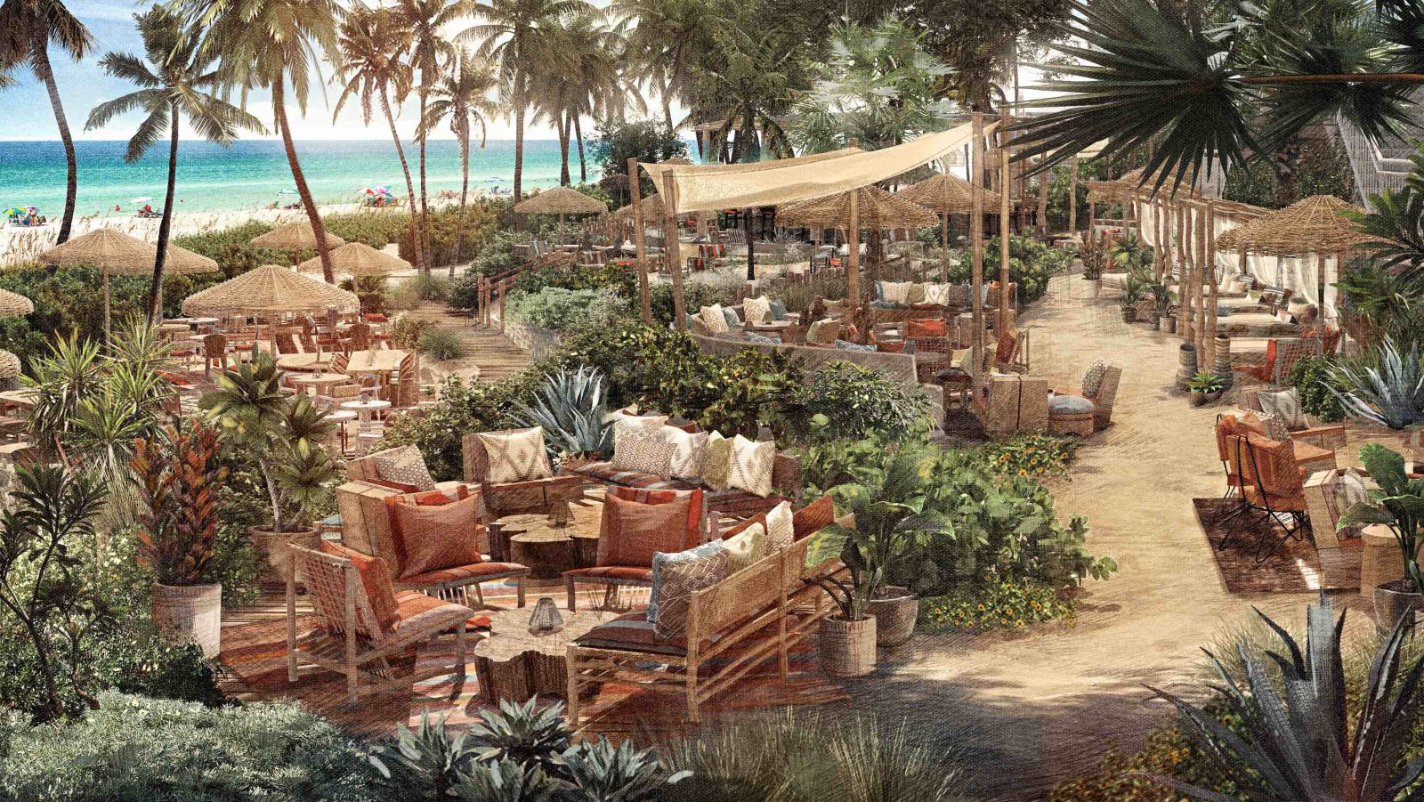 1 Hotel South Beach Launches Tulum-Inspired 1 Beach Club + New Restaurant, Wave