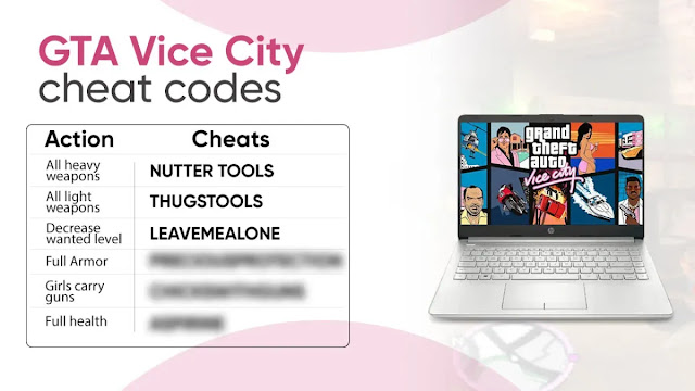 Download GTA Vice City Cheat Codes PC PDF