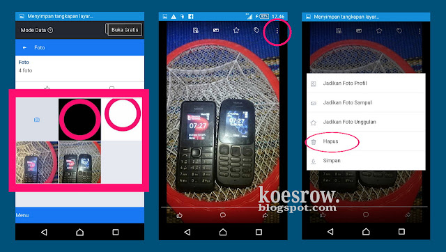 Cara menghapus foto facebook