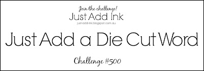 Jo's Stamping Spot - Just Add Ink Challenge #500 Blog Hop