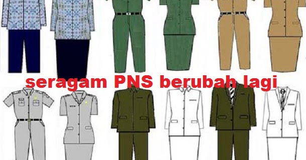 TERBARU SERAGAM DINAS PNS BERUBAH LAGI Guru Kreatif