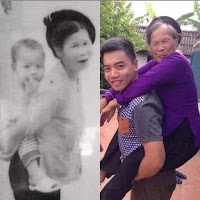 Mẹ cõng con và sau 20 năm...