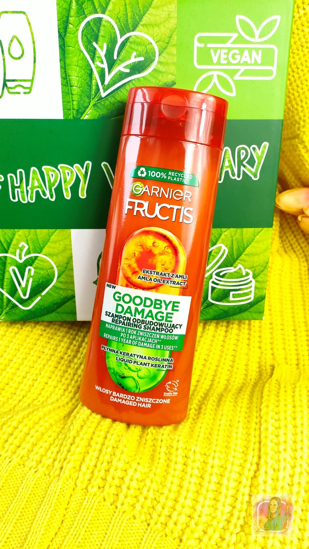 GARNIER FRUCTIS GOODBYE DAMAGE Szampon odbudowujący do włosów