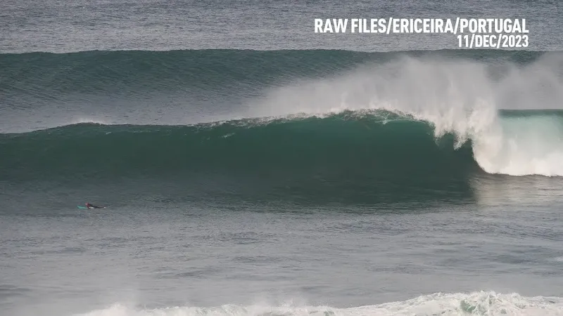 West Swell at Ericeira Reef - Portugal - RAWFILES - 11/DEC/2023 - 4K