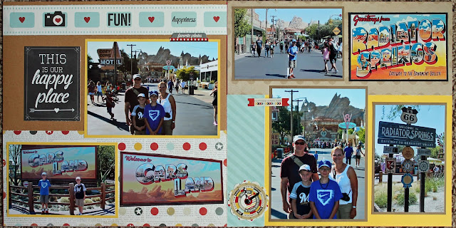 Disney California Adventure Scrapbook page cover Simple Stories Say Cheese