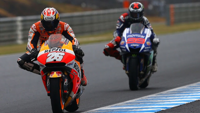 Dani Pedrosa asapi duo honda pada MotoGP Montegi, Jepang