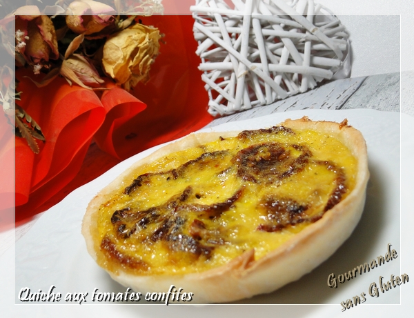 Quiche sans gluten aux tomates confites