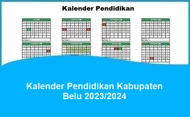 Kalender Pendidikan Kabupaten Belu 2023/2024