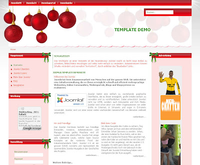 Siteground-j15-118 (Christmas Deco) - шаблон для Joomla 1.5