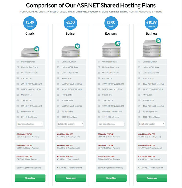 http://hostforlifeasp.net/ASPNET-Shared-European-Hosting-Plans