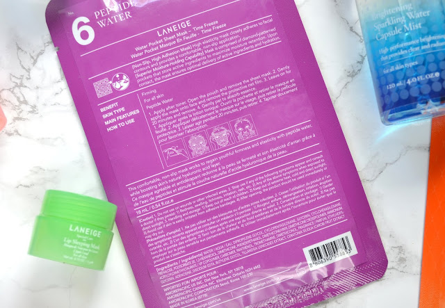 Laneige Water Pocket Sheet Mask Review