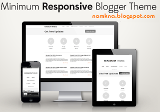 Thiết kế Responsive Blogger Template khi xem bằng mobile và PC