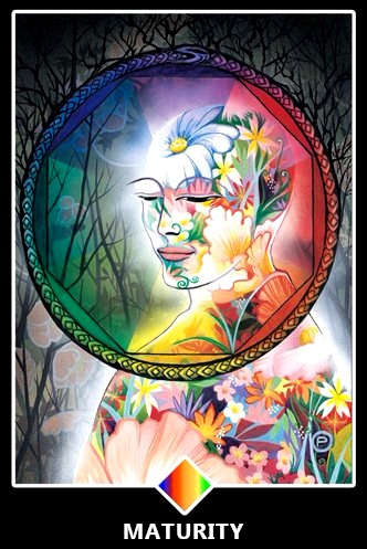 Arcane Maturity (ace or rainbow, pentacles) - Osho's Zen Tarot