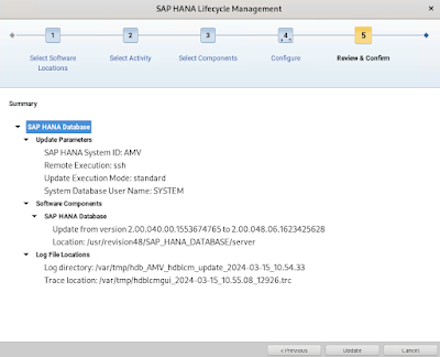 Updating an SAP HANA System Landscape - Overview