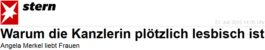 Angela Merkel liebt Frauen: Warum die Kanzlerin plötzlich lesbisch ist