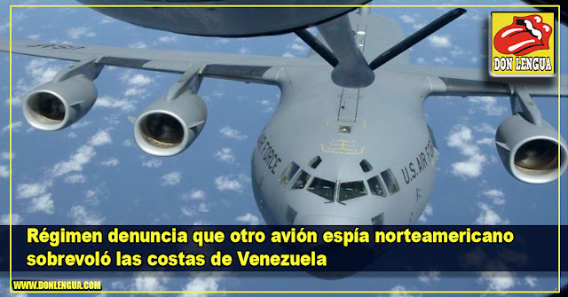 Régimen denuncia que otro avión espía norteamericano sobrevoló las costas de Venezuela