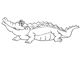 Alligators And Crocodiles Coloring Pages