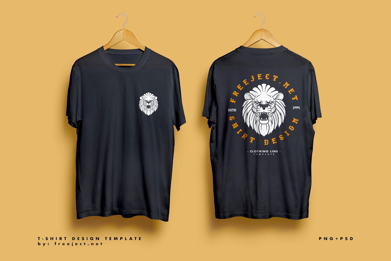 Download Lion Badge Retro Design - Free Download T-Shirt Design ...