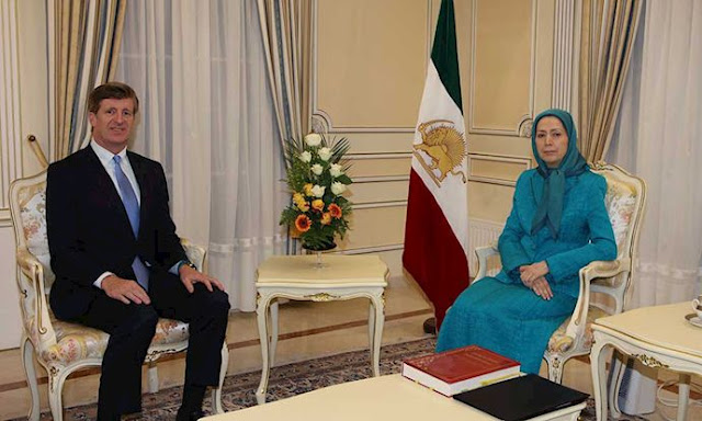 Maryam Rajavi &former U.S. congressman Patrick Kennedy 