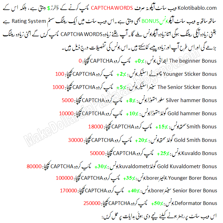 Captcha Earning in Pakistan - Kolotibablo.com | Make ...