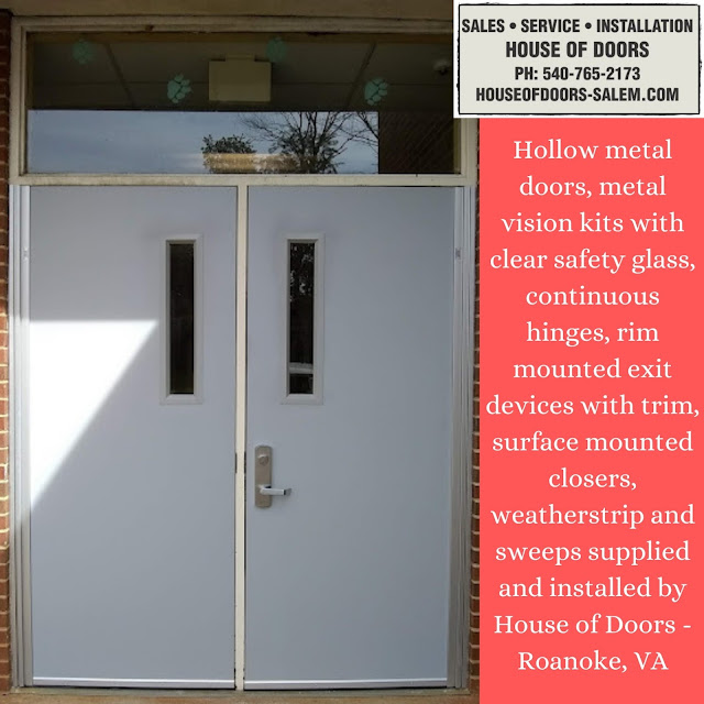 commercial door replacement by House of Doors - Roanoke, VA