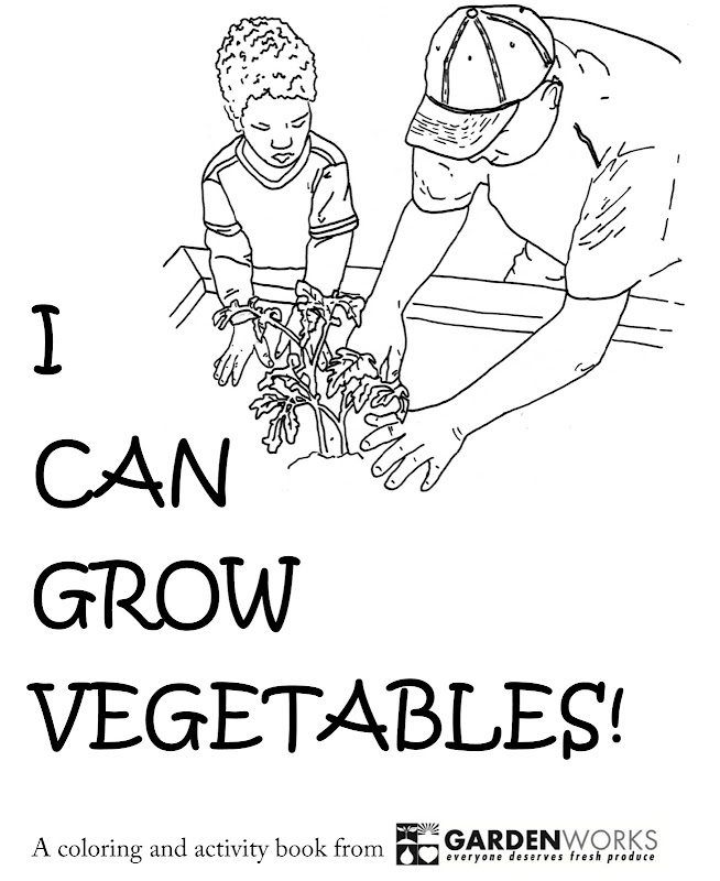 Can Grow Vegetables! A Coloring and Activity Book title=