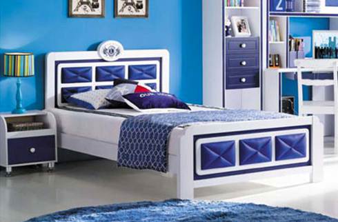 Những mẫu giường cho bé trai màu xanh đáng yêu