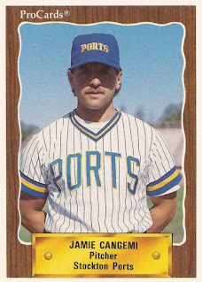 Jamie Cangemi 1990 Stockton Ports card