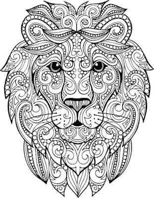 lion-Mandala-style-tattoo-stencil