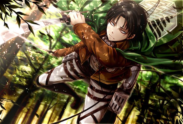   Attack on Titan Shingeki no Kyojin Levi Rivaille Swords Anime HD Wallpaper Desktop Background