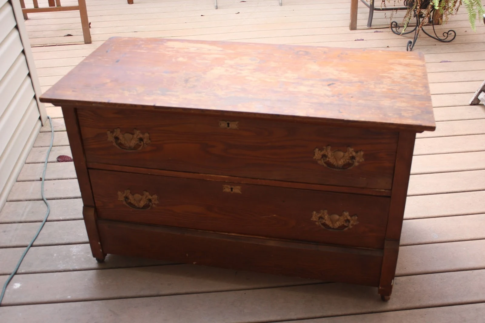 Antique two drawer dresser