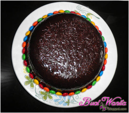 Deco Cake Kek Coklat Cara Mudah Dan Simple - Buat Wanita
