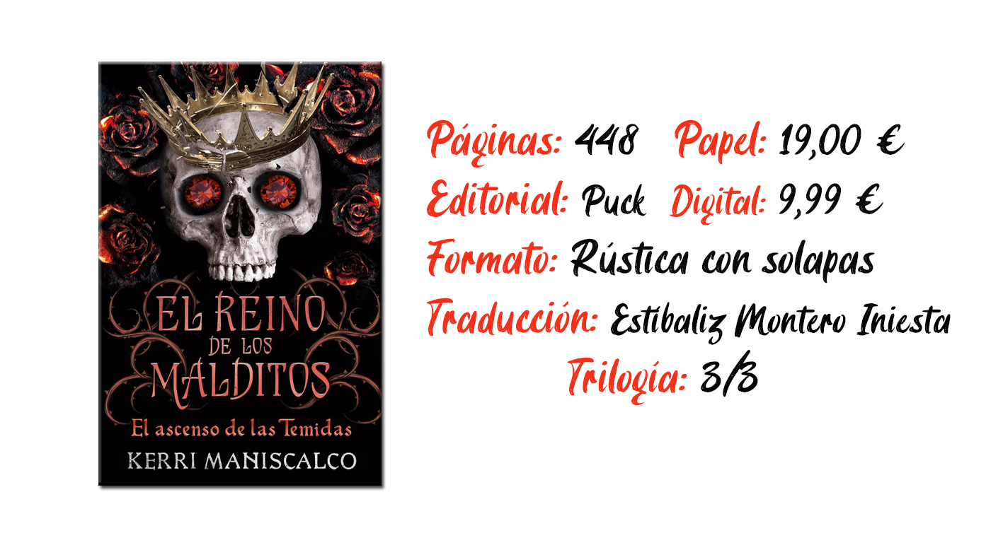 Rubíes Literarios: El ascenso de las Temidas (El reino de los malditos #3)  - Kerri Maniscalco