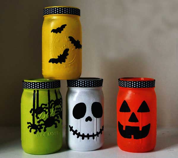 jars jars, mason with glass Supplies glass glue patterned paint :  brush, painting  paint,  a spray